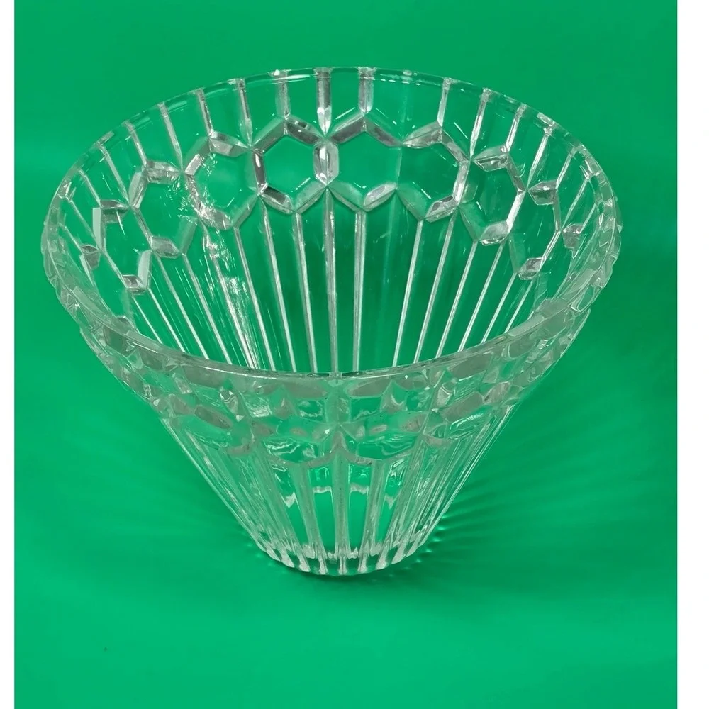 Vintage Clear Cut Crystal Lamp Shade Honeycomb Base Fairy Replacement 7 Inch